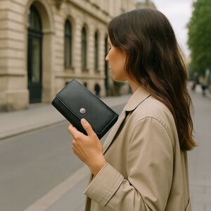 BVLGARI Classico Leather Long Wallet - Pristine Preloved Condition